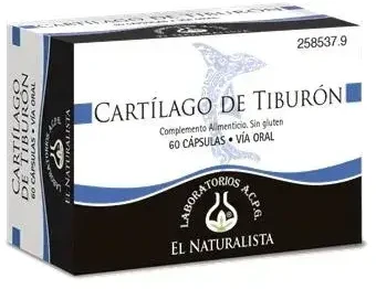 El Natural Cartilago De Tiburon 500 Mg X 60 kapsulių