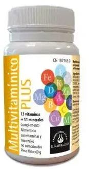 El Natural Multivitaminico Plus 60 kapsulių