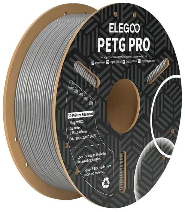 ELEGOO PETG Pro filamentas (pilkas)