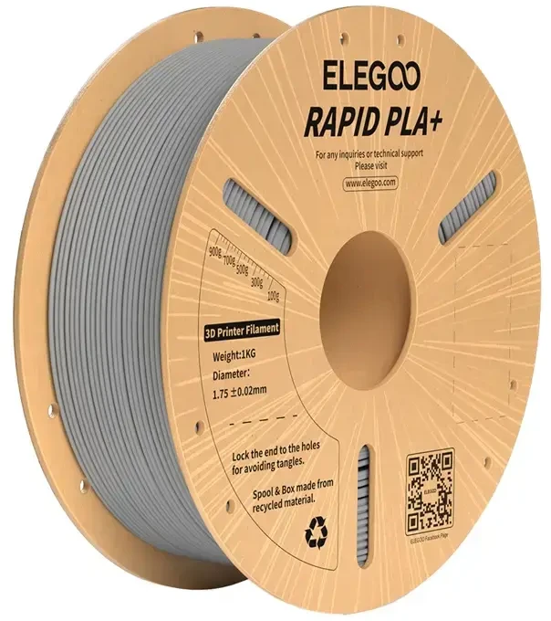 ELEGOO Rapid PLA+ Filament pilka