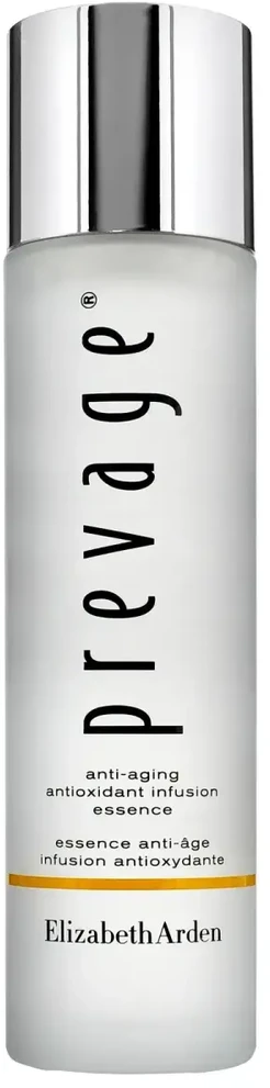„Elizabeth Arden“, „Prevage“ – gaivinantis antioksidantų užpilas nuo senėjimo, mineralais praturtintas biologiškai fermentuotas „Vanduo“ losjonas, dieninis, „Essence“ losjonas, F