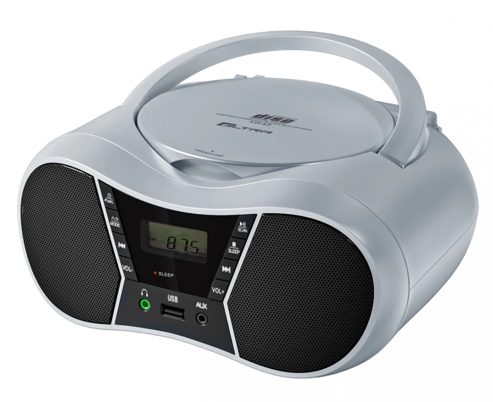 Eltra Grotuvas CD LILA2 USB/BT sidabrinė