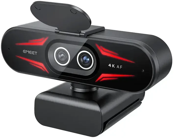 Kameros - EMEET SmartCam C60E 4K dviguba (USB-C, 30 kadrų per sekundę, triukšmą slopinantys mikrofonai)