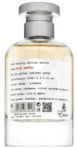 Emir Rich Santal Factory Edition EDP parfumuotas vanduo unisex, 100 ml