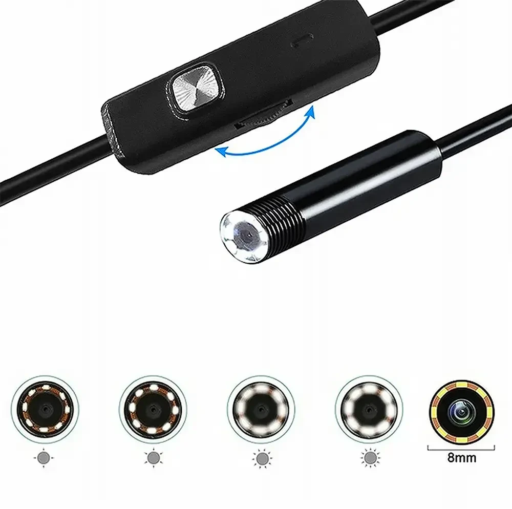 Endoskopo kamera 2 m objektyvas 875,5 mm USB-CMicro-USB LTC