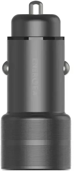ENERGEA automobilinis įkroviklis 1xUSB+1xUSB-C PD-QC3.0 38W gunmetal Alu Drive PD20+