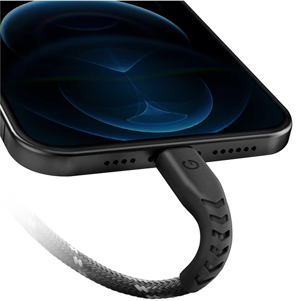 ENERGEA kabelis Nyloflex USB-C - LightningC94 MFI 3m juodos spalvos