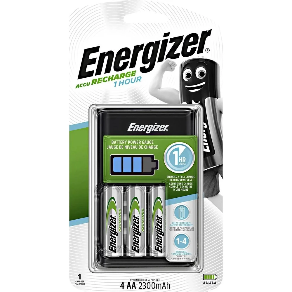Energizer ACCU Recharge 1 Hour Baterijų įkroviklis