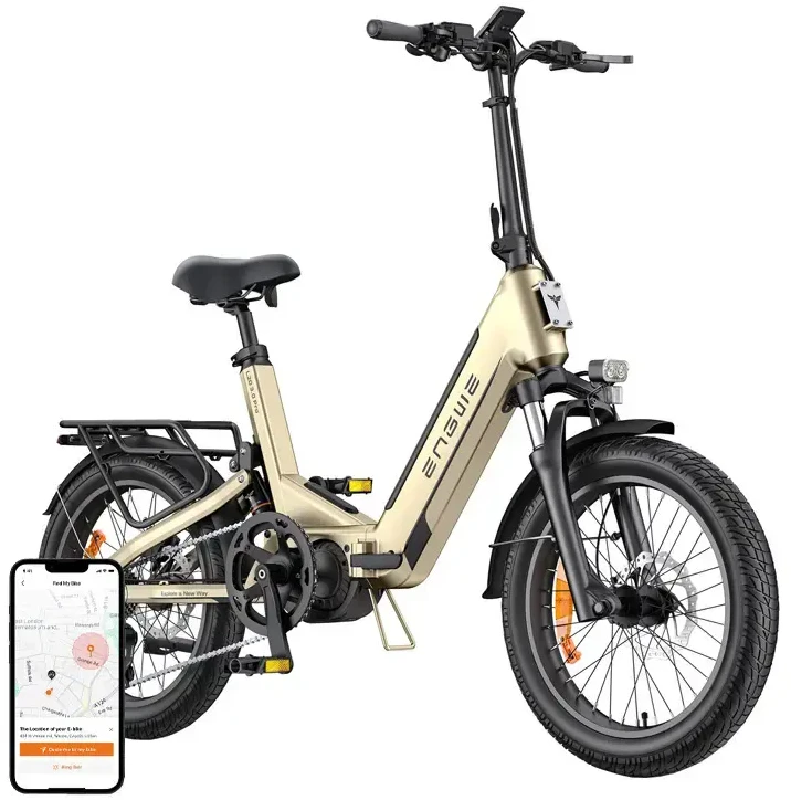 Sulankstomas elektrinis dviratis ENGWE, L20 3.0 PRO Gold, 250W