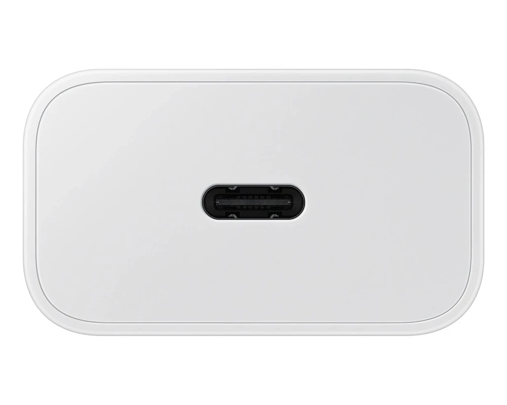 112803 EP-T2510EWE + EP-DN980BWE Samsung USB-C 25W Kelioninis įkroviklis + USB-C Data kabelis baltos spalvos (OOB Bulk)