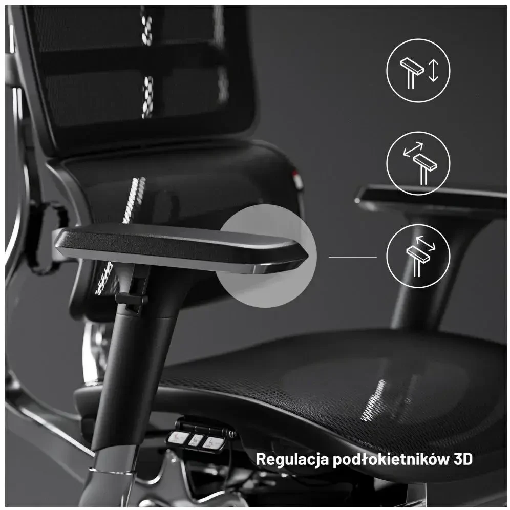 Ergonominė žaidimų/biuro kėdė Diablo V-Master, Juoda