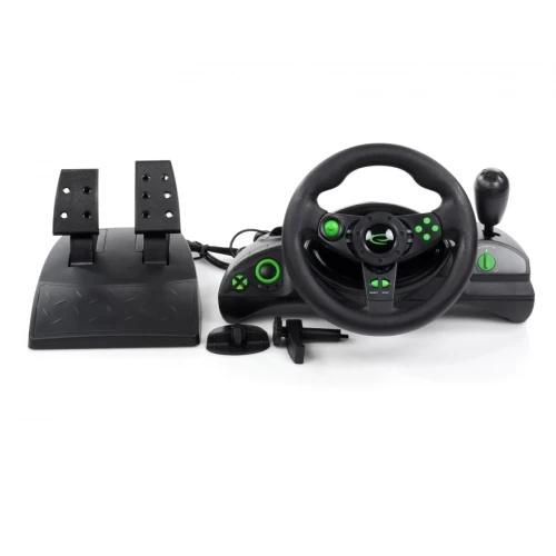 Steering wheel Esperanza Nitro EGW102 (PC, PS3, juodos spalvos)