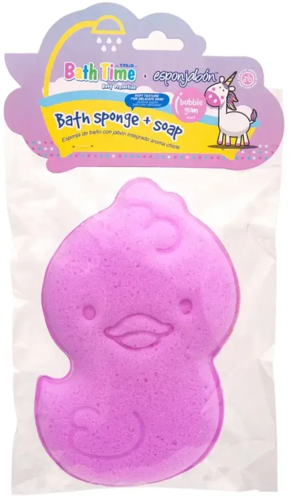 Esponjabon Bubble Gum Cleansing Gourmand Soap & Sponge 2-In-1 Body
