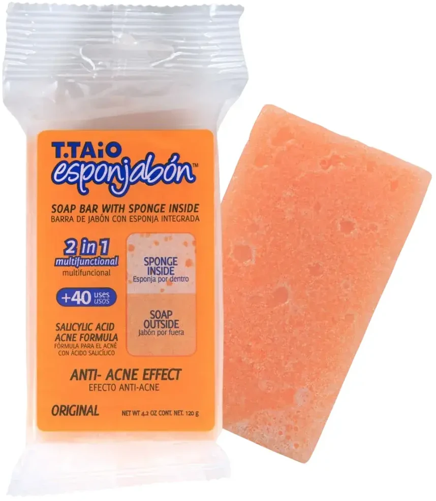 Esponjabon Anti-Acnee Soap & Sponge 2-In-1 For Face, 120 g