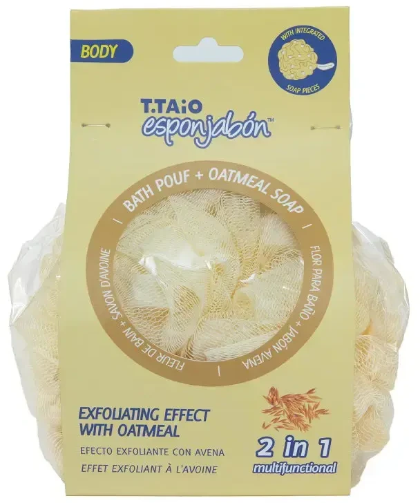 Esponjabon Oatmeal Exfoliating & Cleansing Soap & Sponge 2-In-1 Body, 1 vnt.