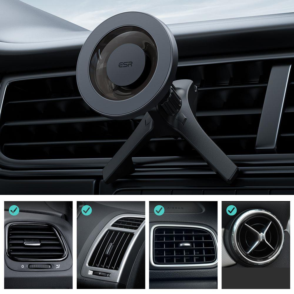 Automobilinis laikiklis ESR HaloLock Magnetic (pilkas)