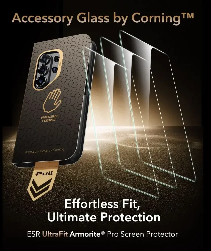 ESR UltraFit Armorite Pro Apsauginis stiklas Samsung Galaxy S26 Ultra skaidrus
