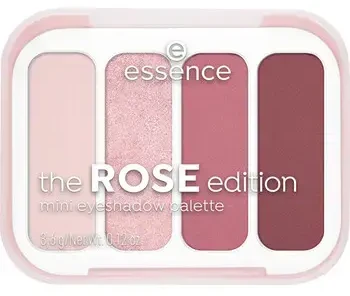 Essence Rose Mini Eyeshadow Palette - Mini paletka očních stínů 3,6 g