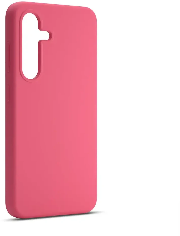 Etteri silikoninis Mag dėklas, skirtas Samsung Galaxy S25 Edge, aviečių spalvos