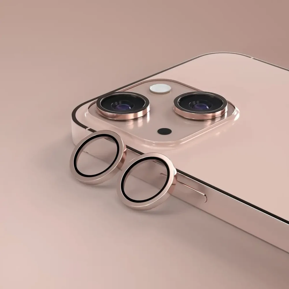 Telforceone Etteri fotoaparato objektyvo apsauga iPhone 13 / 13 Mini rožinė