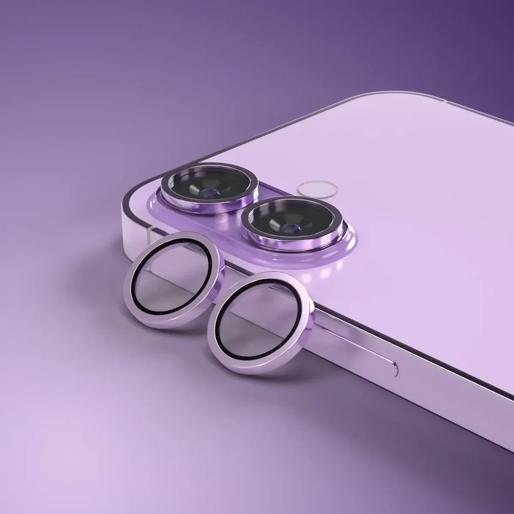 Krainagsm Telforceone Etteri camera lens protector for iPhone 17 violetinė