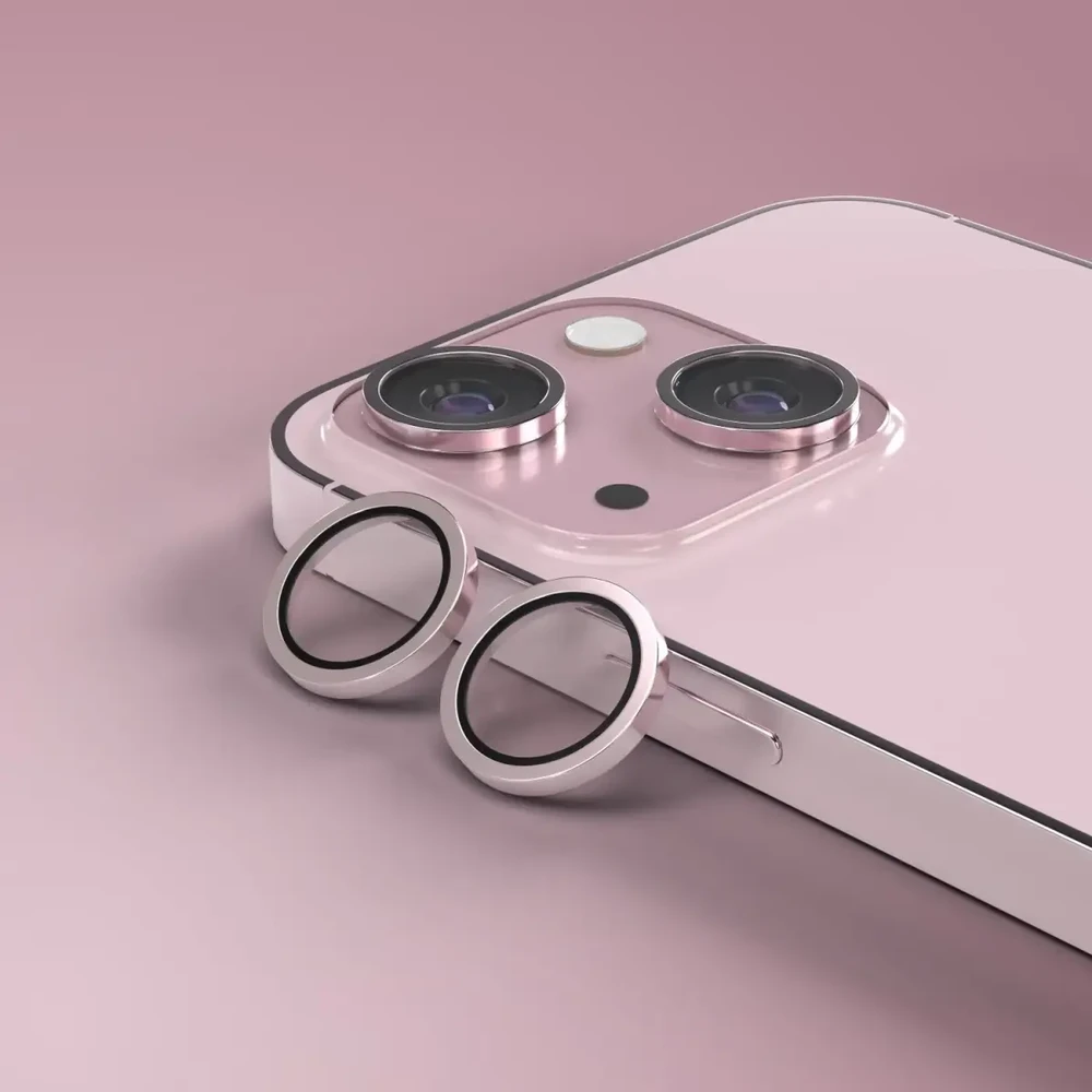 Telforceone Etteri fotoaparato objektyvo apsauga iPhone 15 / 15 Plus rožinė
