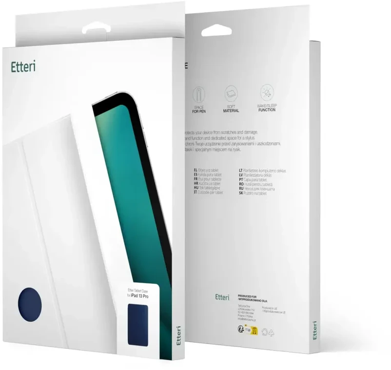 Telforceone Etteri dėklas, skirtas Apple iPad Air 4 2020 / 5 2022 10,9" / 6 2024 / 7 2025 / 8 2026 11" tamsiai mėlynas