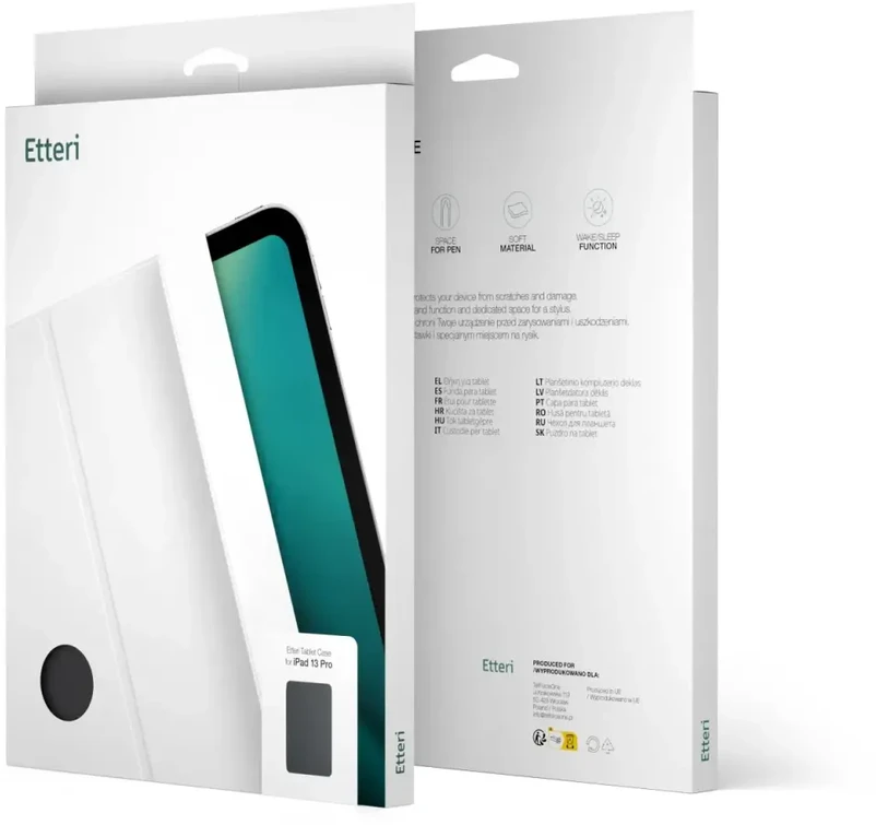 Telforceone Etteri dėklas, skirtas Apple iPad Air 4 2020 / 5 2022 10,9" / 6 2024 / 7 2025 / 8 2026 11" juodas