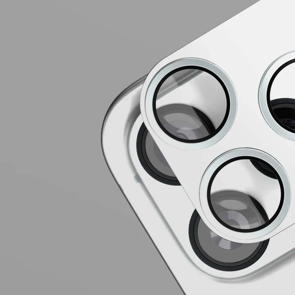 Etteri full camera lens guard for iPhone 18 Pro sidabrinis