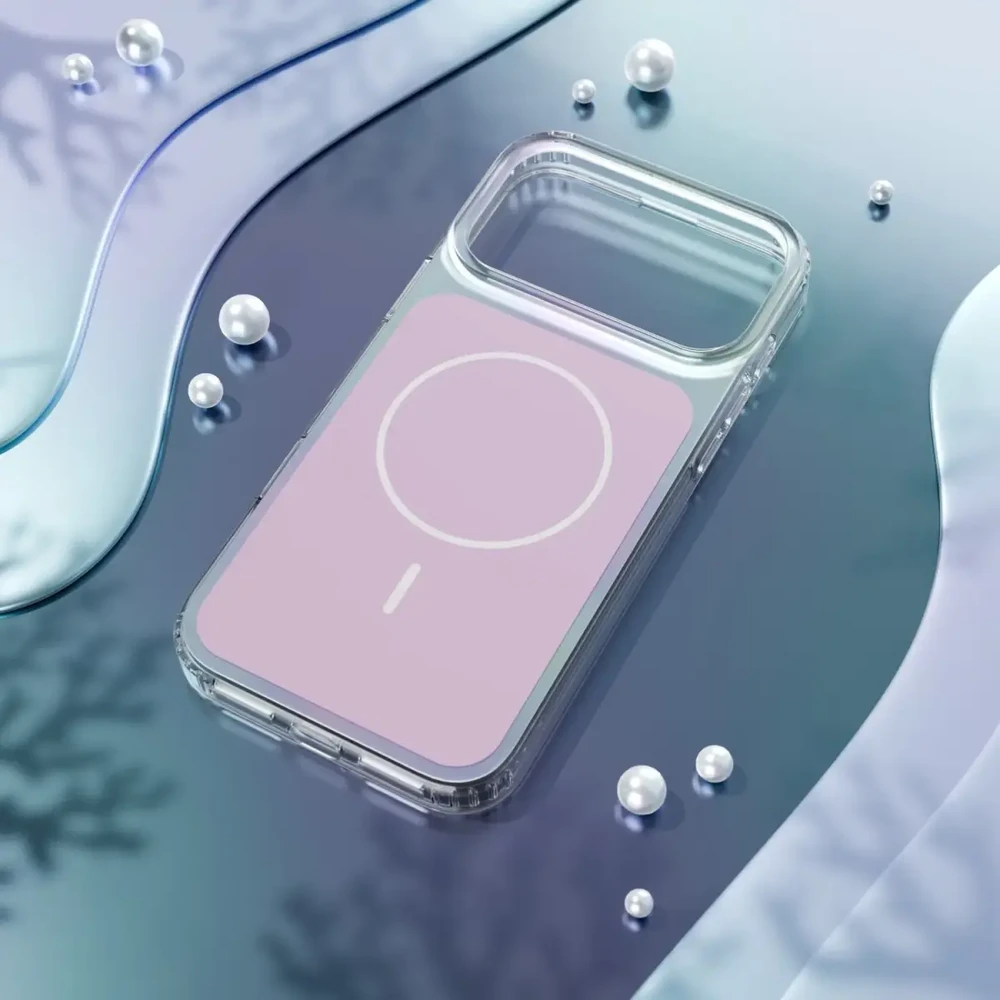 Telforceone „Etteri Hidden Pearl“ dėklas, skirtas „iPhone 17 Pro Max / 18 Pro Max“ (6,9 colio), rožinis