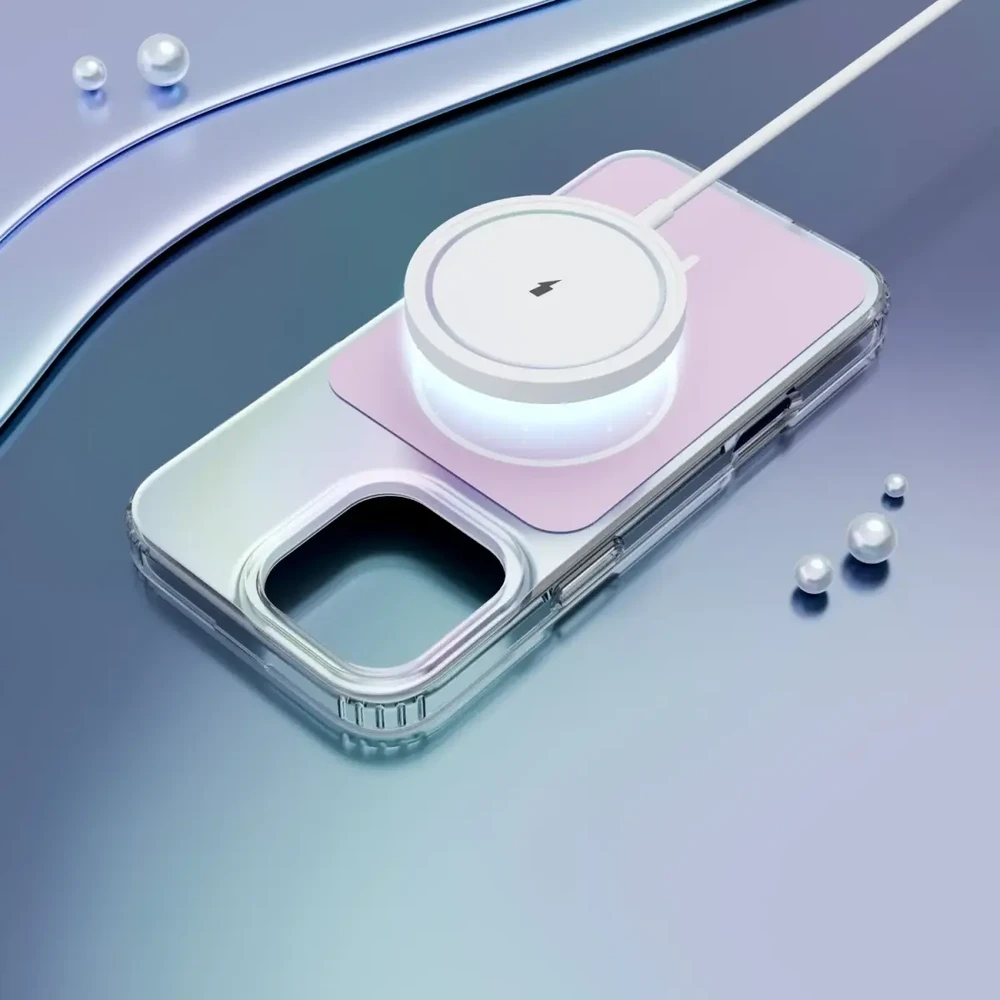 Telforceone „Etteri Hidden Pearl“ dėklas, skirtas „iPhone 16 Pro 6,3“; rožinis