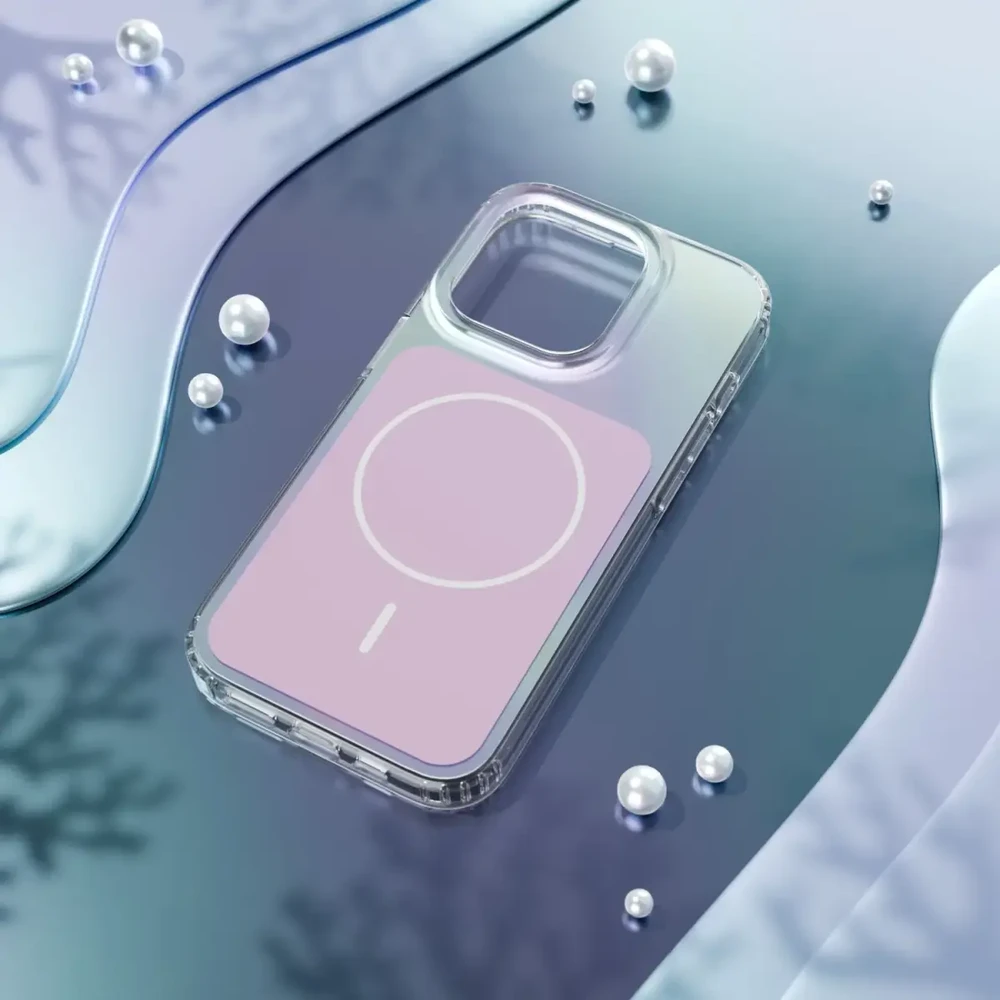 Telforceone „Etteri Hidden Pearl“ dėklas, skirtas „iPhone 14 Pro 6,1“; rožinis