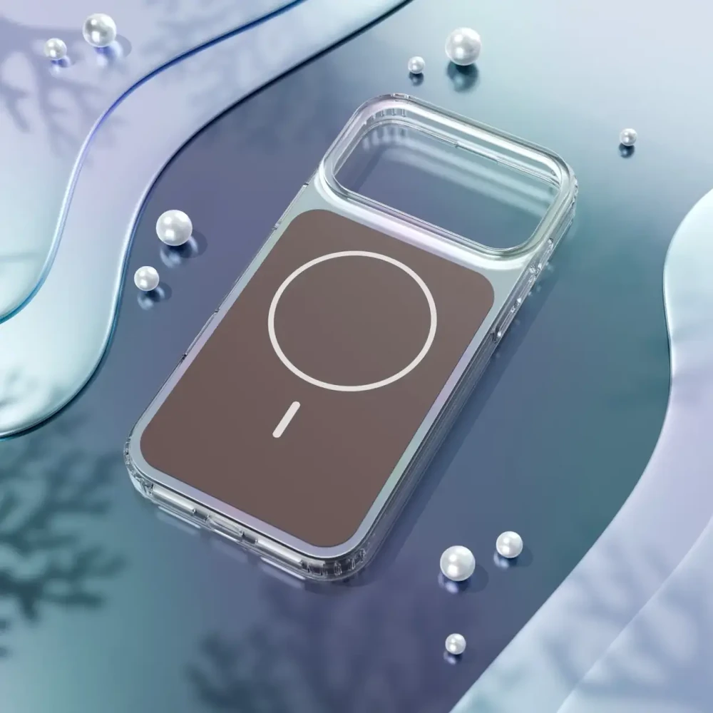Telforceone „Etteri Hidden Pearl“ dėklas, skirtas „iPhone 17 Pro / 18 Pro 6,3“; rudas
