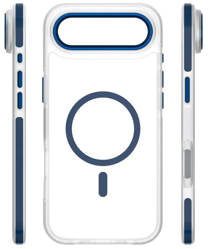 Telforceone Etteri Icy Mag dėklas, skirtas iPhone 17 Air mėlynai