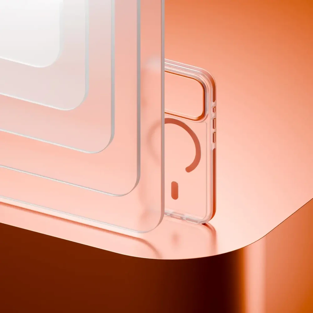 Telforceone Etteri Icy Mag dėklas, skirtas iPhone 16 Pro 6.3" oranžinė