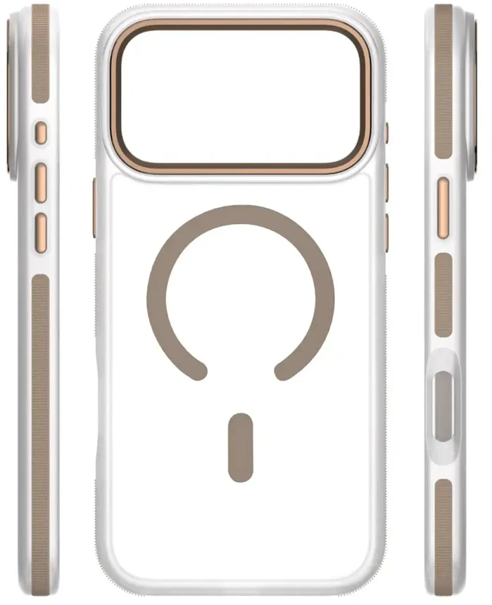 Dėklas Telforceone Etteri Icy Mag case for iPhone 17 Pro / 18 Pro auksinis