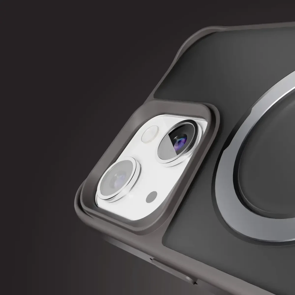 Telforceone Etteri Matt Mag Ring Apple iPhone 14 6,1" dėklas telefonui pilkos spalvos