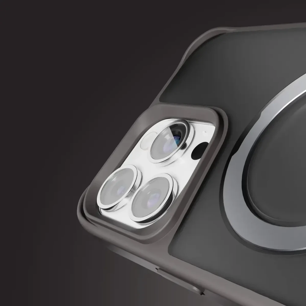 Dėklas Etteri Matt Mag Ring case for iPhone 17 Air pilkas