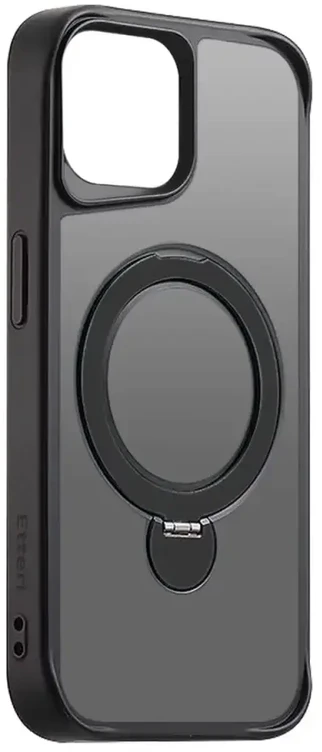 Telforceone Etteri Matt Mag Ring Apple iPhone 13 6,1" dėklas telefonui juodos spalvos