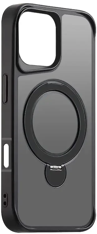 Etteri „Eteri Matt Mag Ring“ dėklas, skirtas „iPhone 17 Pro Max / 18 Pro Max“, juodas