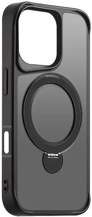 Telforceone Etteri Matt Mag Ring Apple iPhone 16 Pro 6,3" dėklas telefonui juodos spalvos