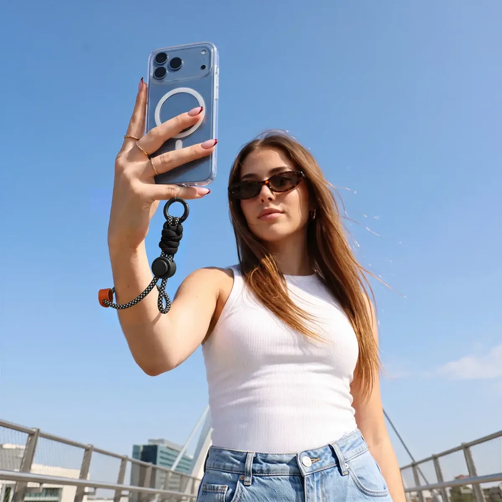 Telforceone Etteri short wrist strap for phones juodas