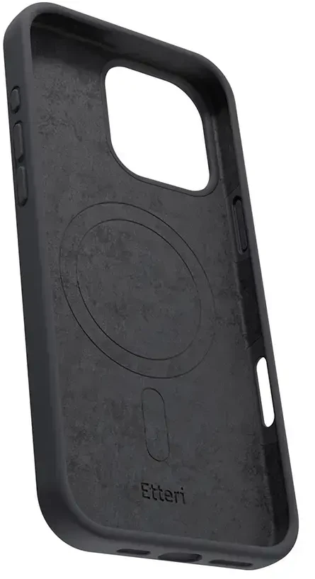Telforceone Etteri Silicone Mag dėklas Apple iPhone 16 Pro Max 6,9" juodos spalvos