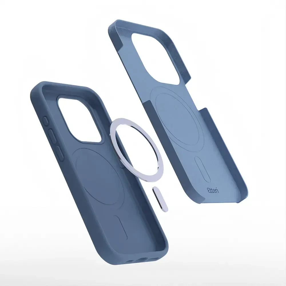 Telforceone Etteri Silicone Mag dėklas, skirtas Samsung Galaxy S26 tamsiai mėlynas
