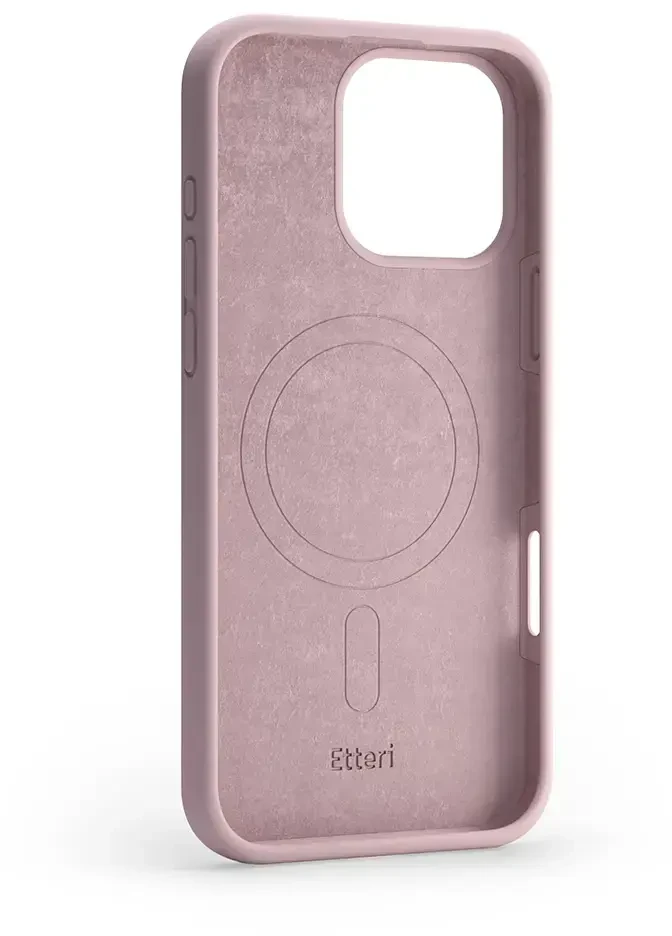 Etteri Telforceone „Eteri Silicone Mag“ dėklas, skirtas „iPhone 17“, šviesiai rožinis