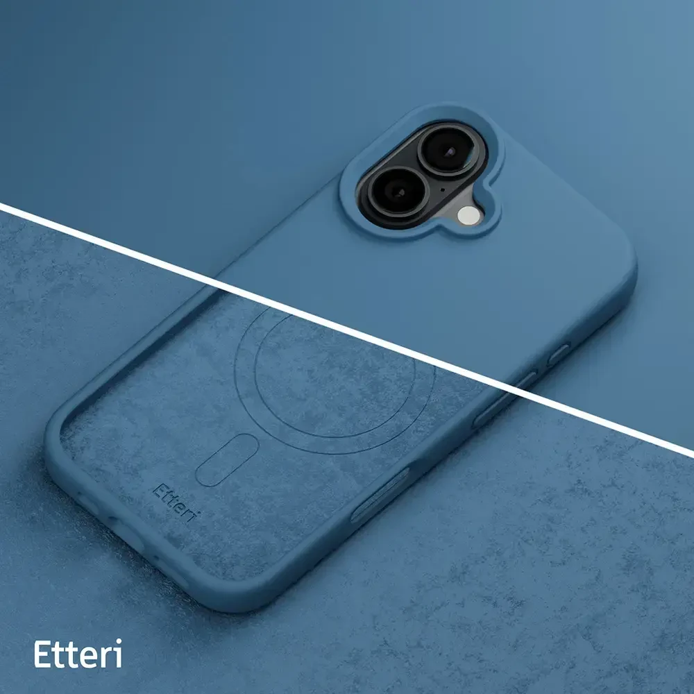 Telforceone Etteri silikoninis „Mag“ dėklas, skirtas iPhone 17 Pro Max / 18 Pro Max, tamsiai mėlynas