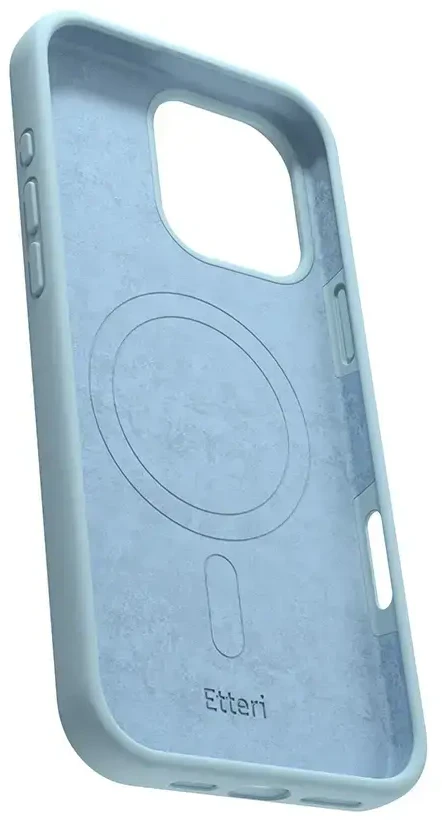 Dėklas Telforceone Etteri Silicone Mag Apple iPhone 16 Pro Max 6,9" žydros spalvos