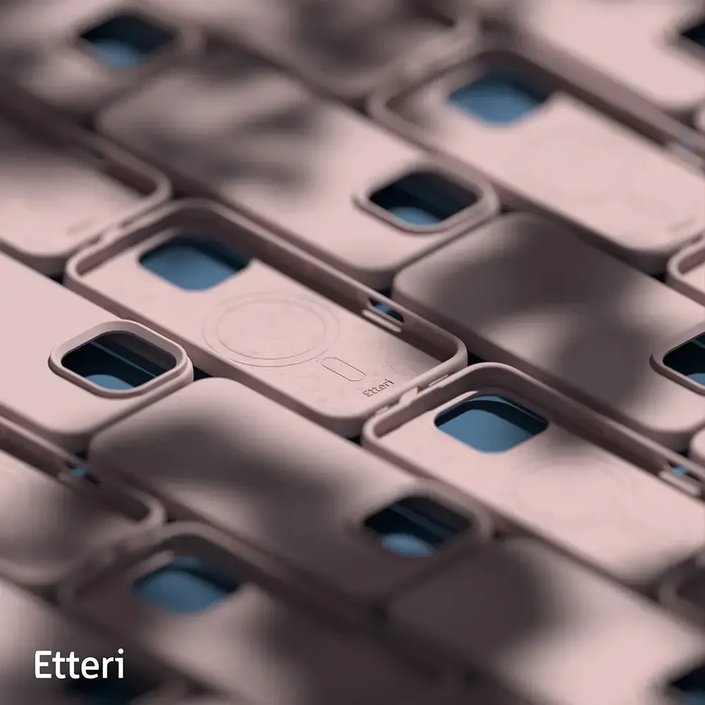 Etteri Telforceone „Eteri Silicone Mag“ dėklas, skirtas „iPhone 17“, šviesiai rožinis