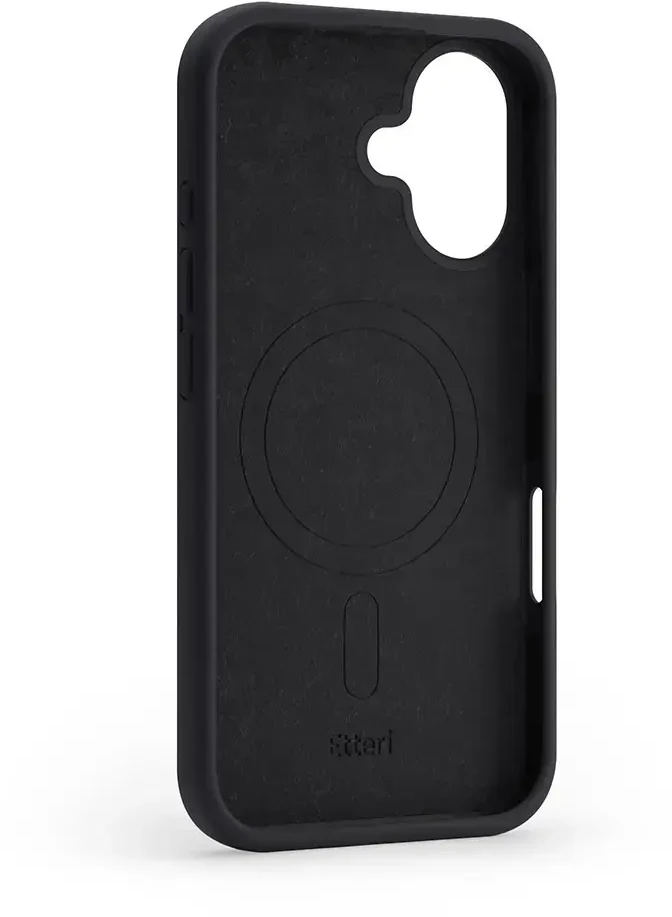 Etteri Telforceone „Eteri“ silikoninis „Mag“ dėklas, skirtas „iPhone 17“, juodas