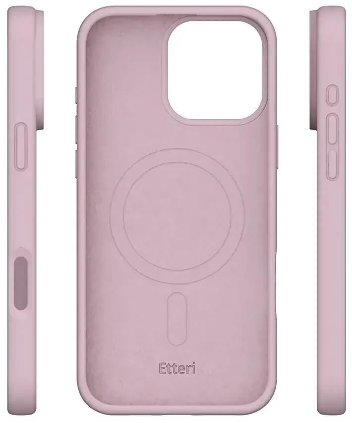 Etteri Telforceone „Eteri Silicone Mag“ dėklas, skirtas „iPhone 17 Pro / 18 Pro“, šviesiai rožinis